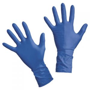 Перчатки латекс сверхпрочные синие